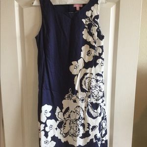 Lilly Pulitzer White and Navy Dress